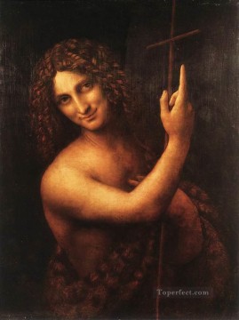  Leonardo Lienzo - San Juan Bautista Leonardo da Vinci